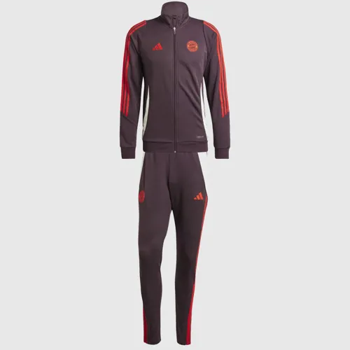 Bayern München Full Zip trainingspak 2024-2025 - Bordeaux/Wit
