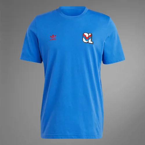 adidas Originals Olympique Lyon T-Shirt - Blauw