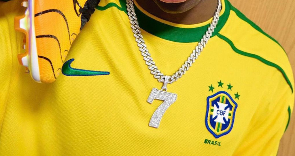 Brazilie Reissue Voetbalshirt 1998