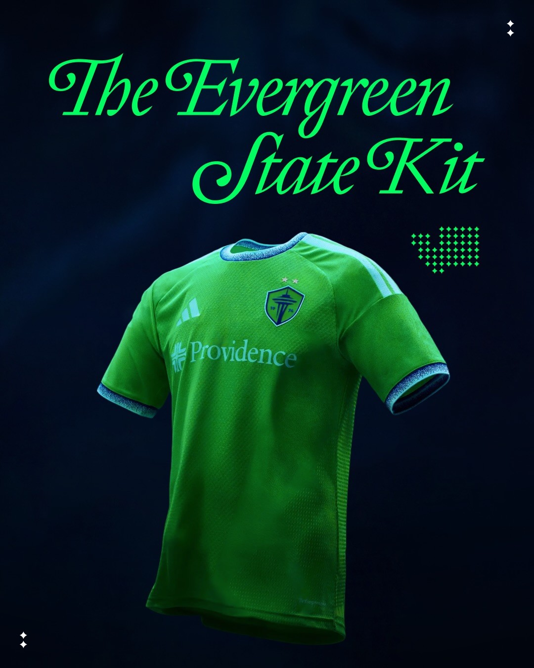 Seattle Sounders thuisshirt 2026-2027 ode aan natuur Washington