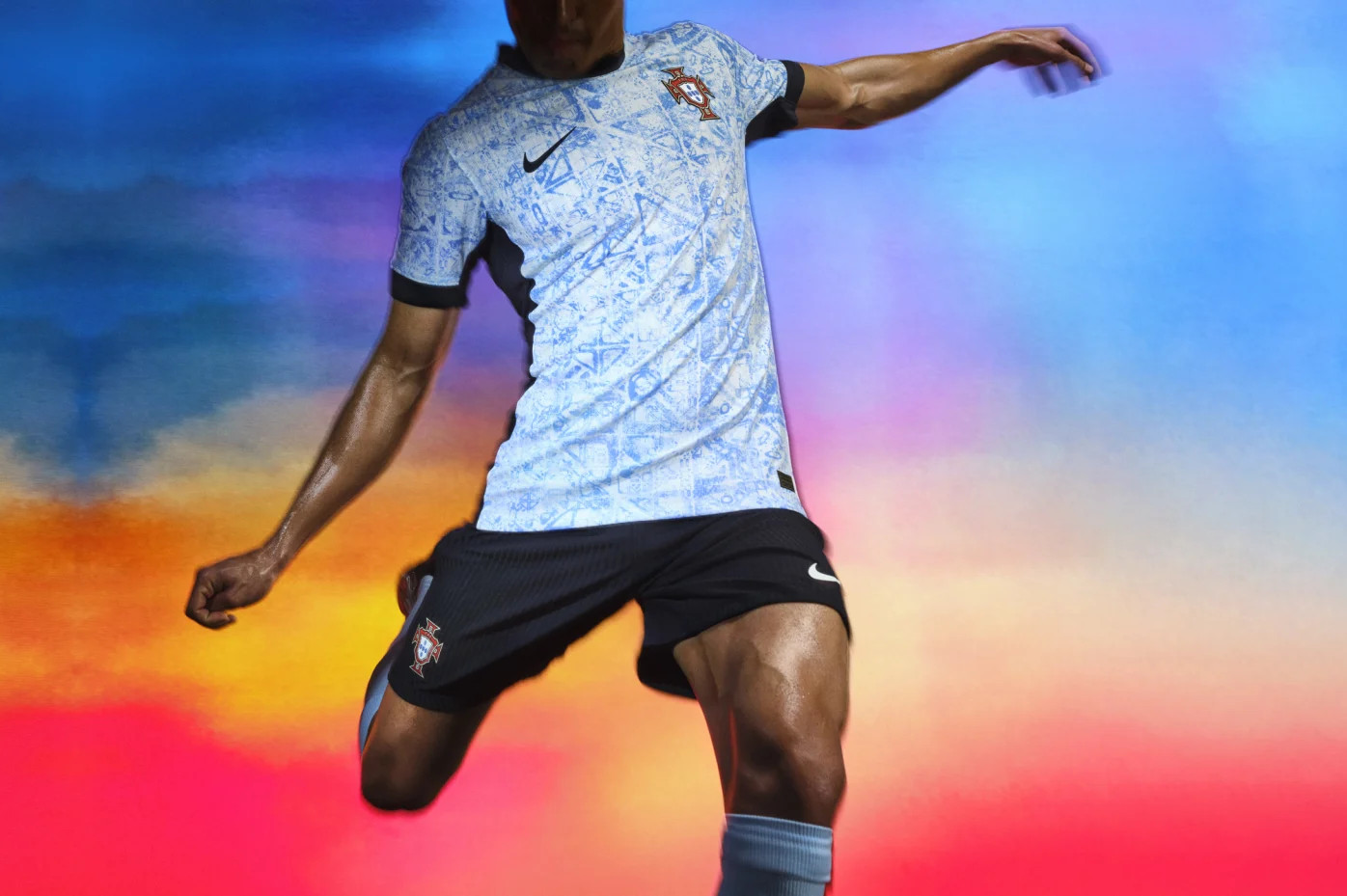 Portugal EK 2024 uitshirt geïnspireerd door azulejo's! 