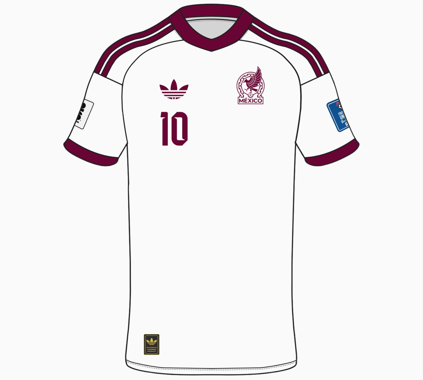 Mexico WK 2026 uitshirt bevat logo adidas Originals?