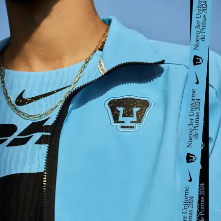 Pumas Unam 3e shirt 2024 heeft standaard Nike template