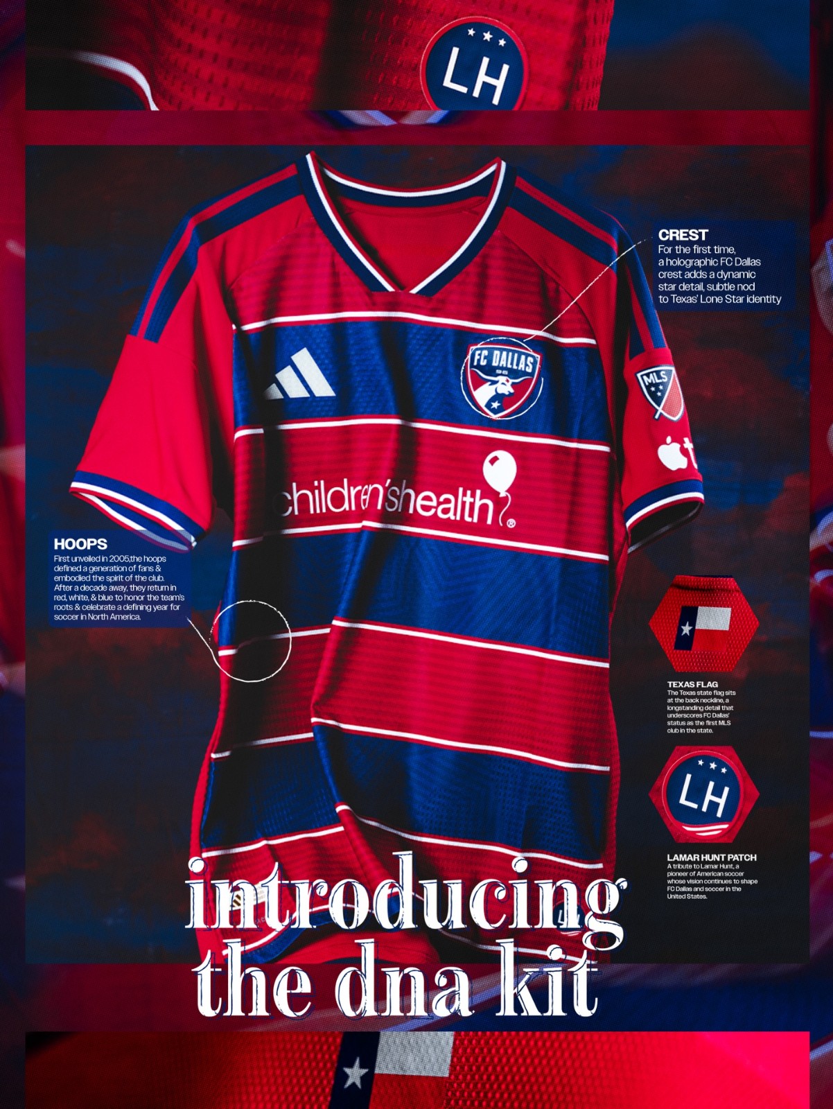 FC Dallas thuisshirt 2026-2027 in stijl DNA