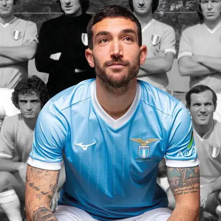 SS Lazio lanceert voetbalshirt ter ere winnen Scudetto 50 jaar geleden