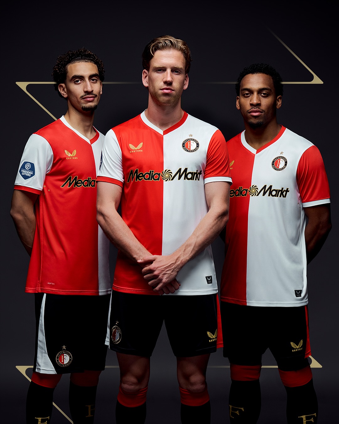 Feyenoord thuisshirt 2025-2026 bevat gouden details!