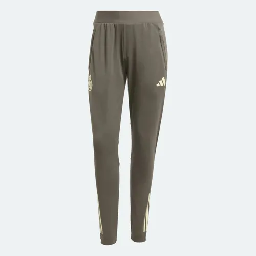 Real Madrid dames trainingsbroek 2025-2026 - Donkergrijs/Lime