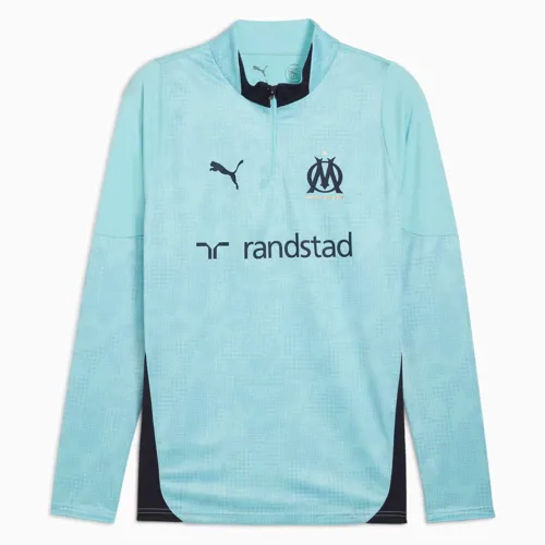 Olympique Marseille training sweater 2025-2026 - Turquoise/Navy
