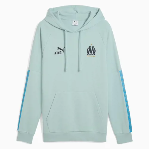 Olympique Marseille Puma King hoodie - Turquoise/Lichtblauw