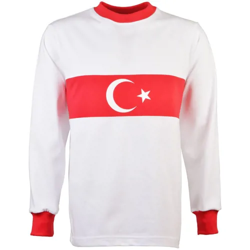 Turkije retro voetbalshirt jaren 1970 - lange mouwen