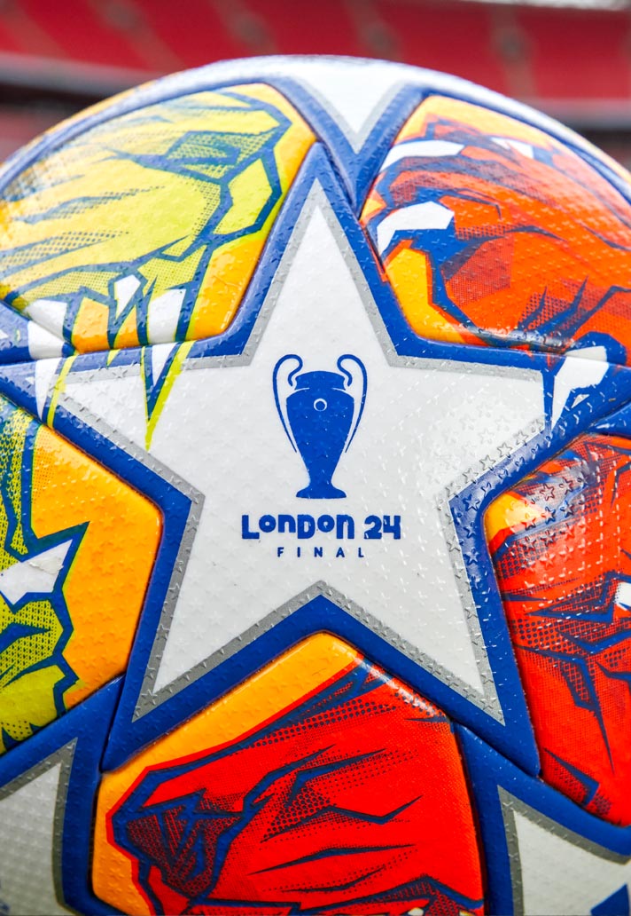 adidas Champions League 2024 finale wedstrijdbal weerspiegelt leeuwengevecht!