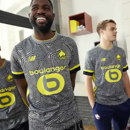 LOSC Lille voetbalshirts 2024-2025 geïnspireerd door 80 jarig jubileum