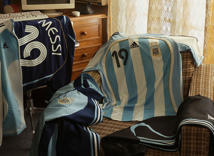 adidas lanceert remake voetbalshirts Argentinië, Mexico, Colombia en Chili