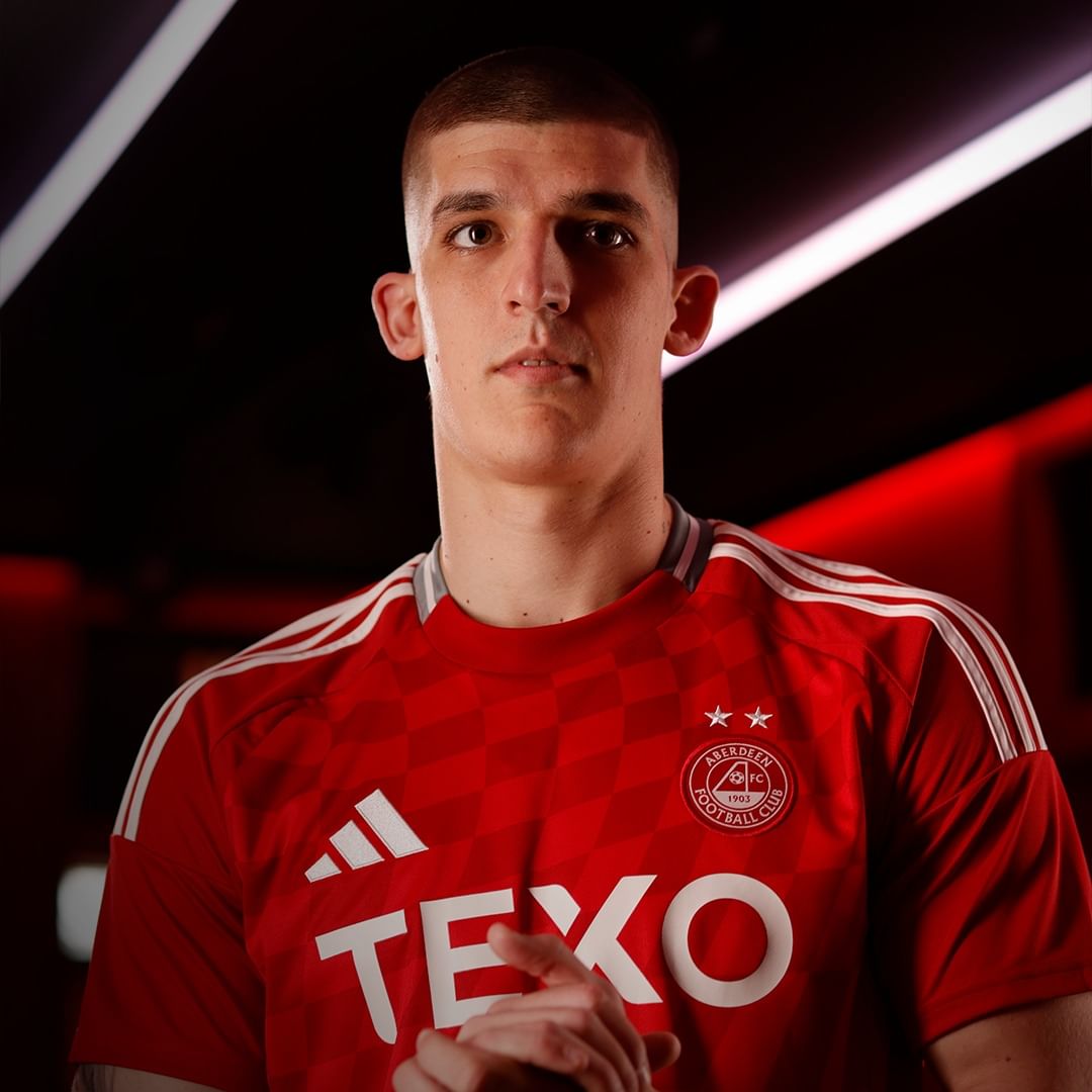 Aberdeen voetbalshirts 2024-2025 geïnspireerd door shirts eind jaren '80