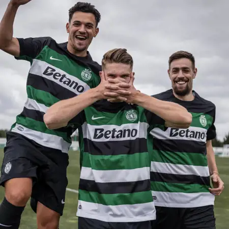 Sporting Lissabon voetbalshirt 2024-2025 eerbetoon aan Stromp en Europa Cup II