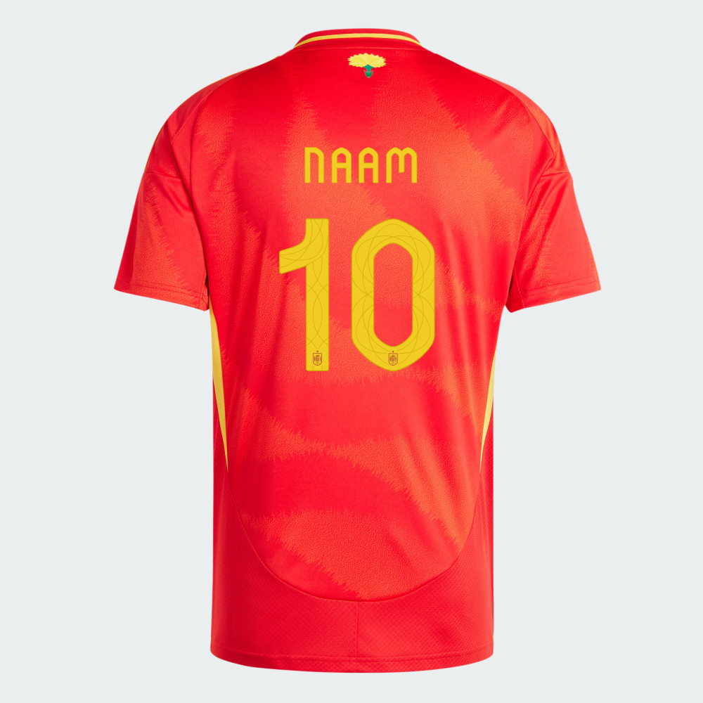 Spanje voetbalshirt met eigen naam en nummer