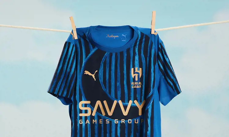 Al-Hilal WK 2025 voetbalshirts knipoog naar halve maan