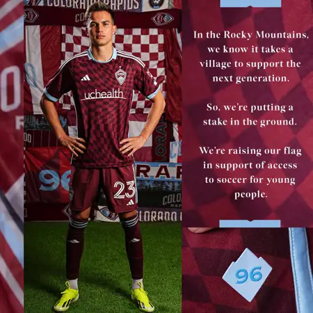 Colorado Rapids thuisshirt 2024-2025 geïnspireerd door vlaggen supporters