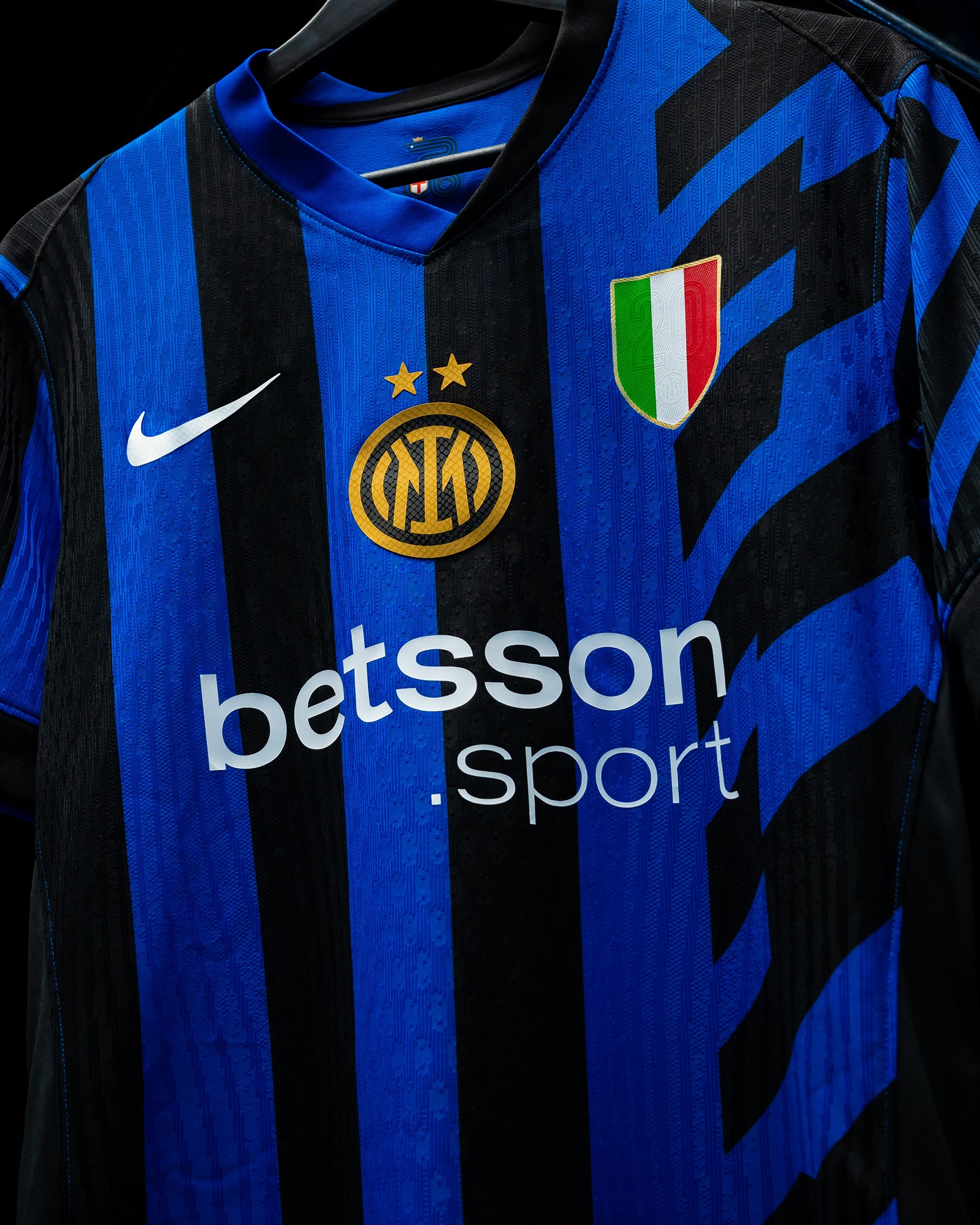 Inter Milan thuisshirt 2024-2025 eerste shirt met twee sterren!
