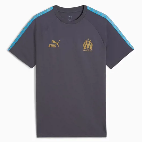 Olympique Marseille Puma King T-Shirt - Grijs/Lichtblauw