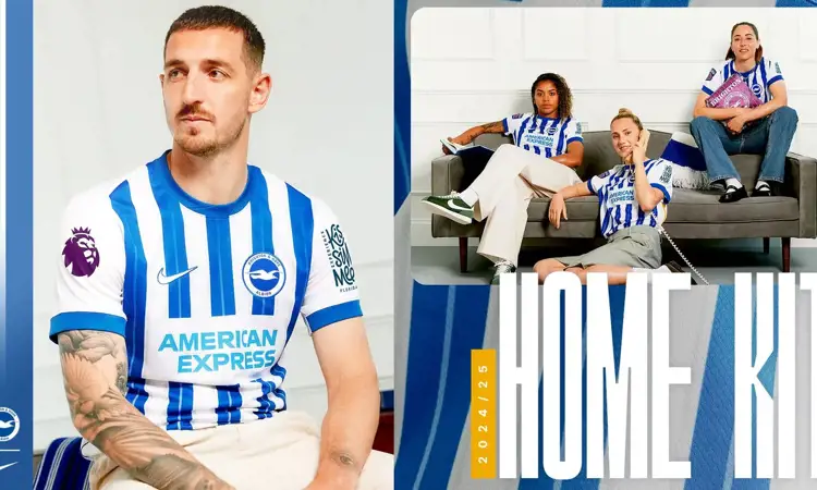 Dit zijn de Brighton en Hove Albion voetbalshirts 2024-2025