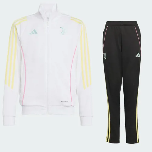 Juventus full zip trainingspak 2025-2026 - Wit/Zwart/Roze/Lichtblauw/Geel