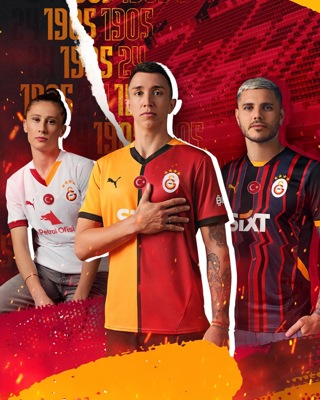Dit zijn de Galatasaray voetbalshirts 2024-2025 van Puma