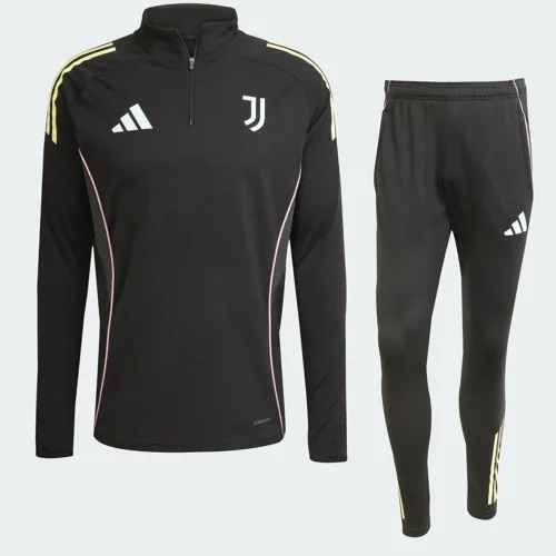Juventus trainingspak 2025-2026 - Zwart/Roze/Lichtblauw/Geel