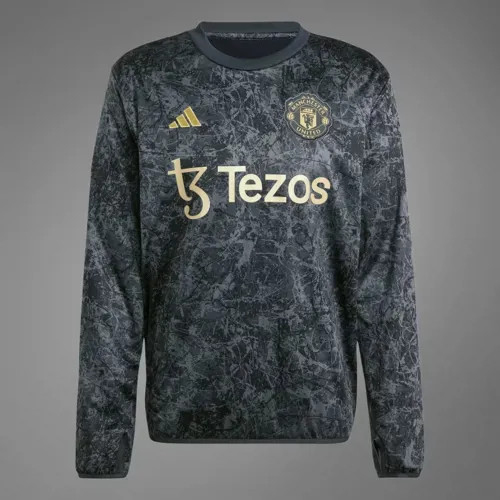 Manchester United Stone Roses warming-up shirt 2024 - lange mouwen