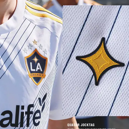 LA Galaxy thuisshirt 2024-2025 bevat futuristische sash