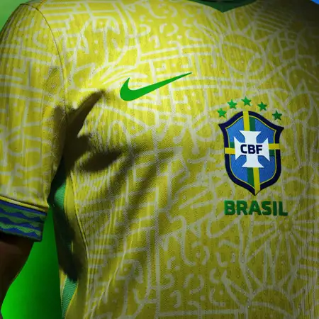 Brazilië Copa América 2024 thuisshirt viert heritage