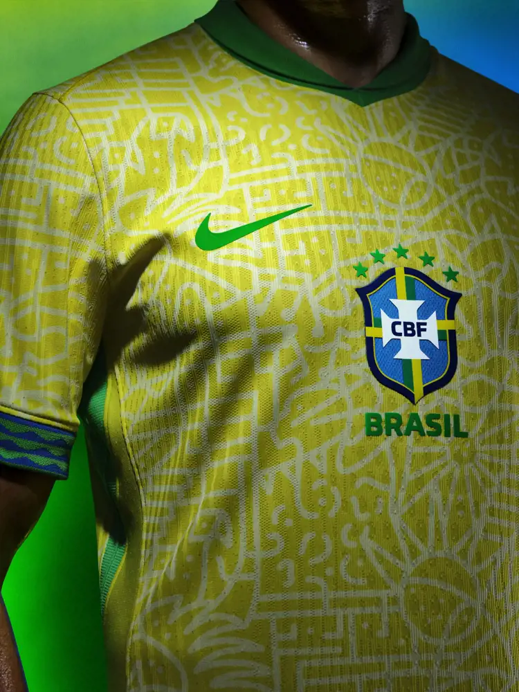 Brazilië Copa América 2024 thuisshirt viert heritage