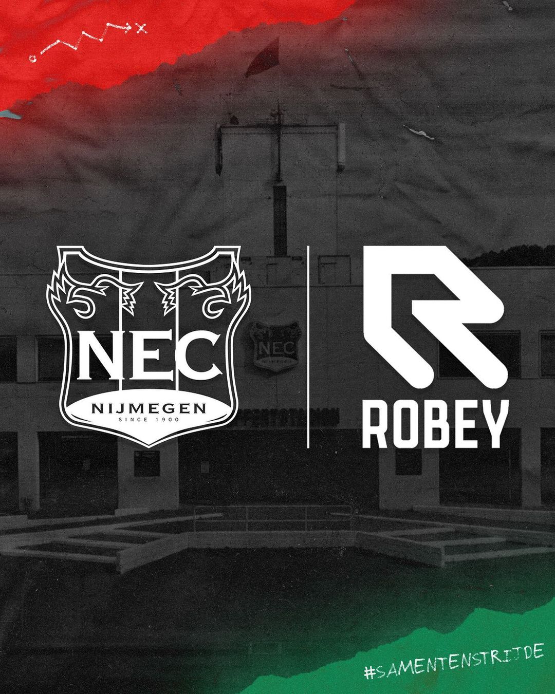 Robey kledingsponsor van NEC Nijmegen vanaf 2023-2024