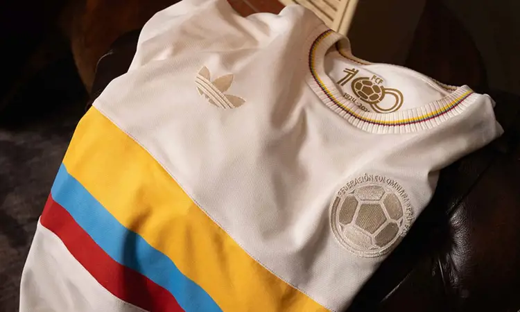 adidas lanceert Colombia voetbalshirt ter ere 100 jarig bestaan voetbalbond