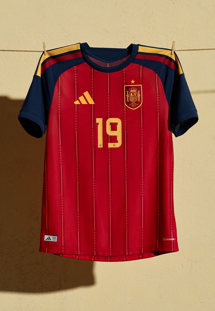 Spanje WK 2026 thuisshirt mixt shirts jaren '90 en '2000