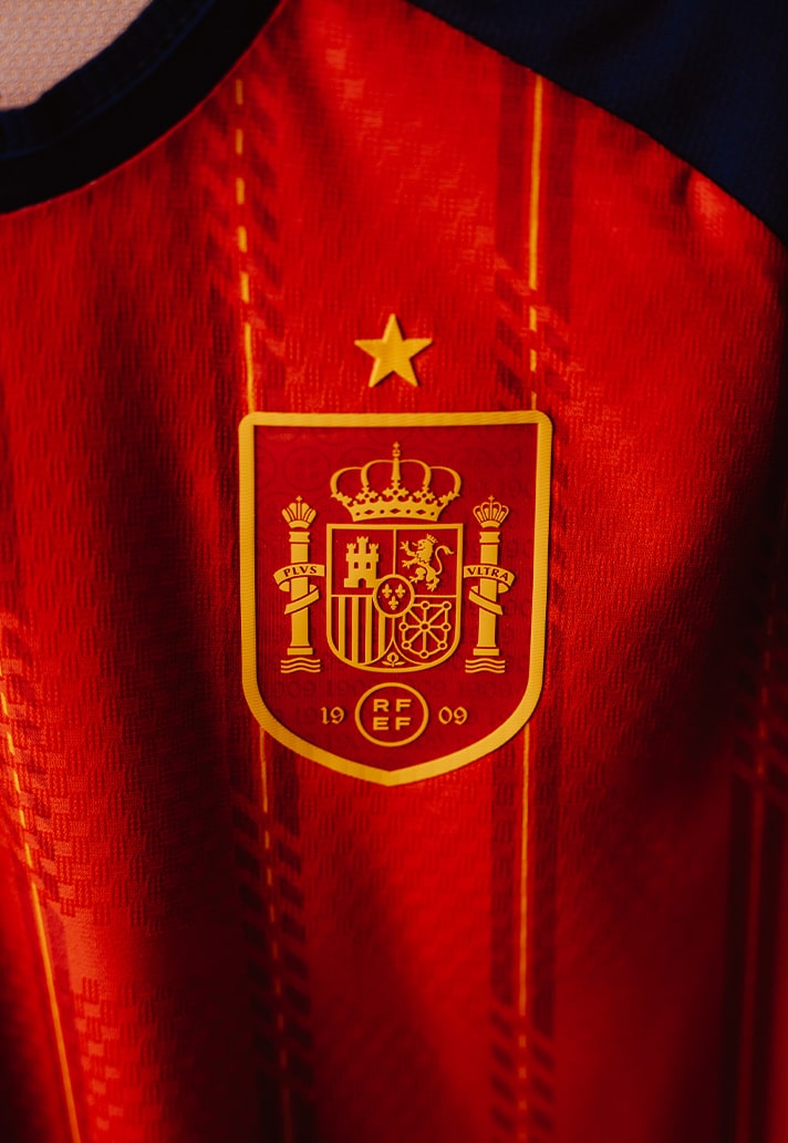 Spanje WK 2026 thuisshirt mixt shirts jaren '90 en '2000