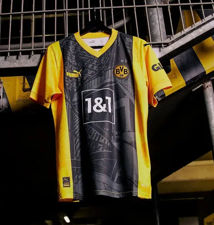 Borussia Dortmund special edition voetbalshirt eert Signal Iduna Park