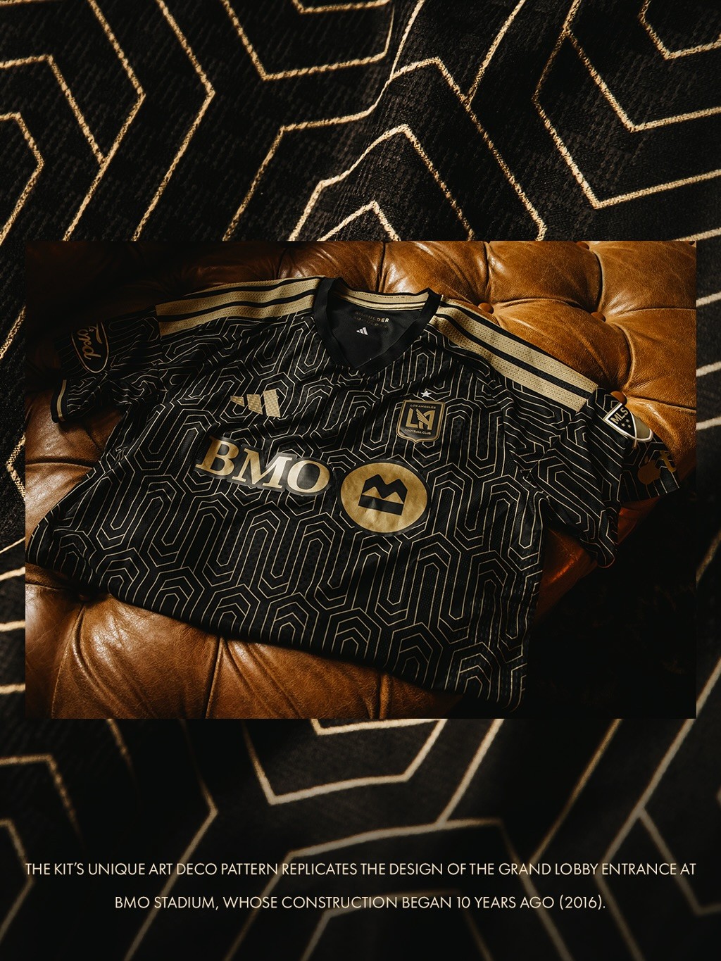Los Angeles FC thuisshirt 2026-2027 heeft Art Deco stijl