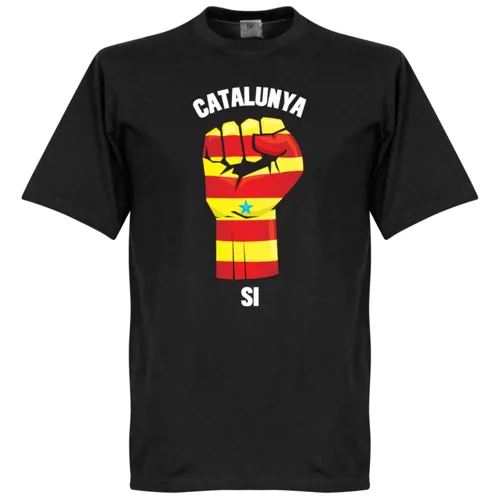 Catalonië Fist T-Shirt - Zwart 