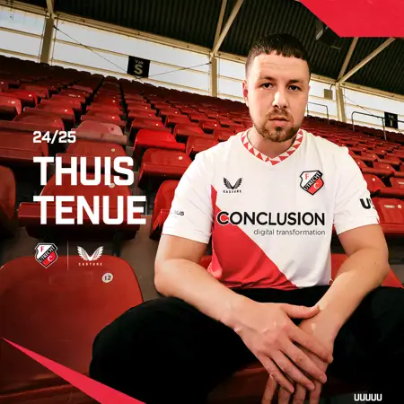 FC Utrecht thuisshirt 2024-2025 bevat diagonaal met een verhaal