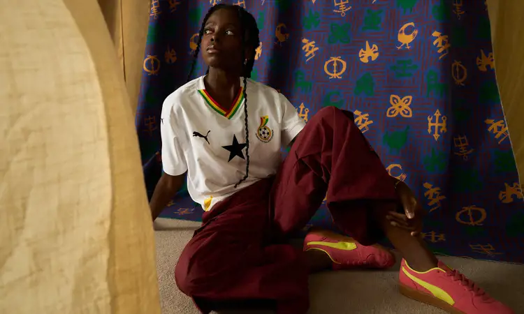 Ghana voetbalshirts 2025 geïnspireerd door Adinkra symbolen