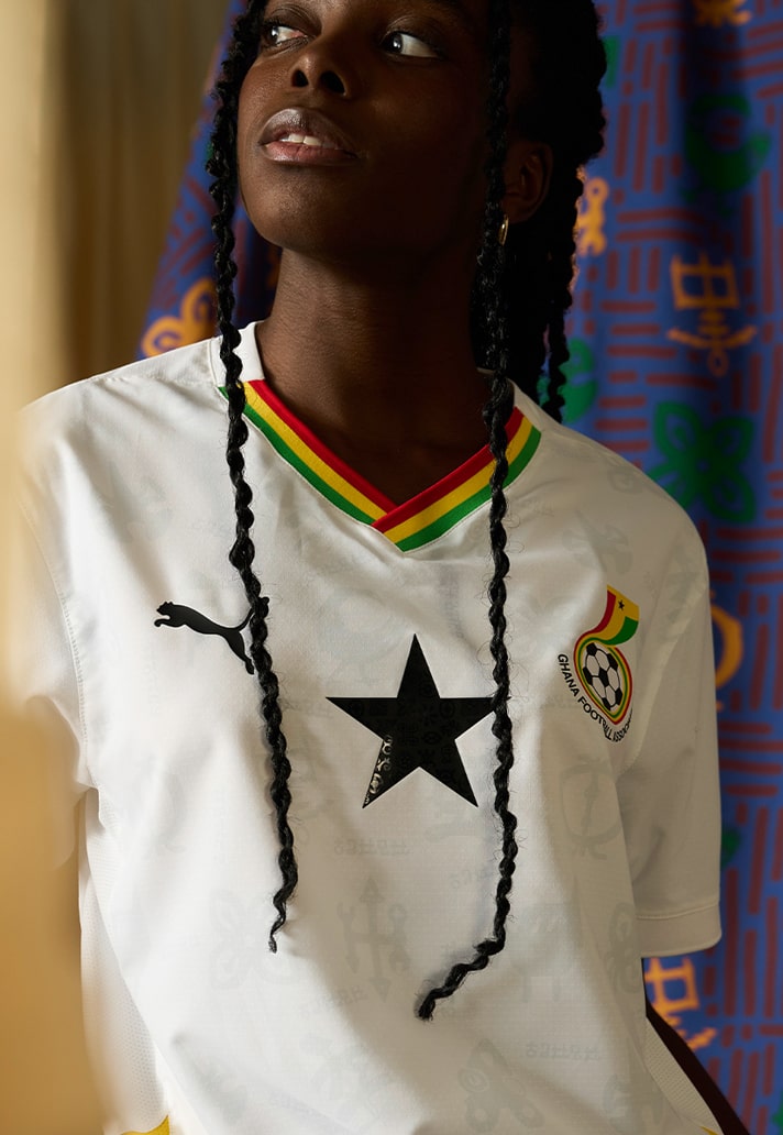 Ghana voetbalshirts 2025 geïnspireerd door Adinkra symbolen