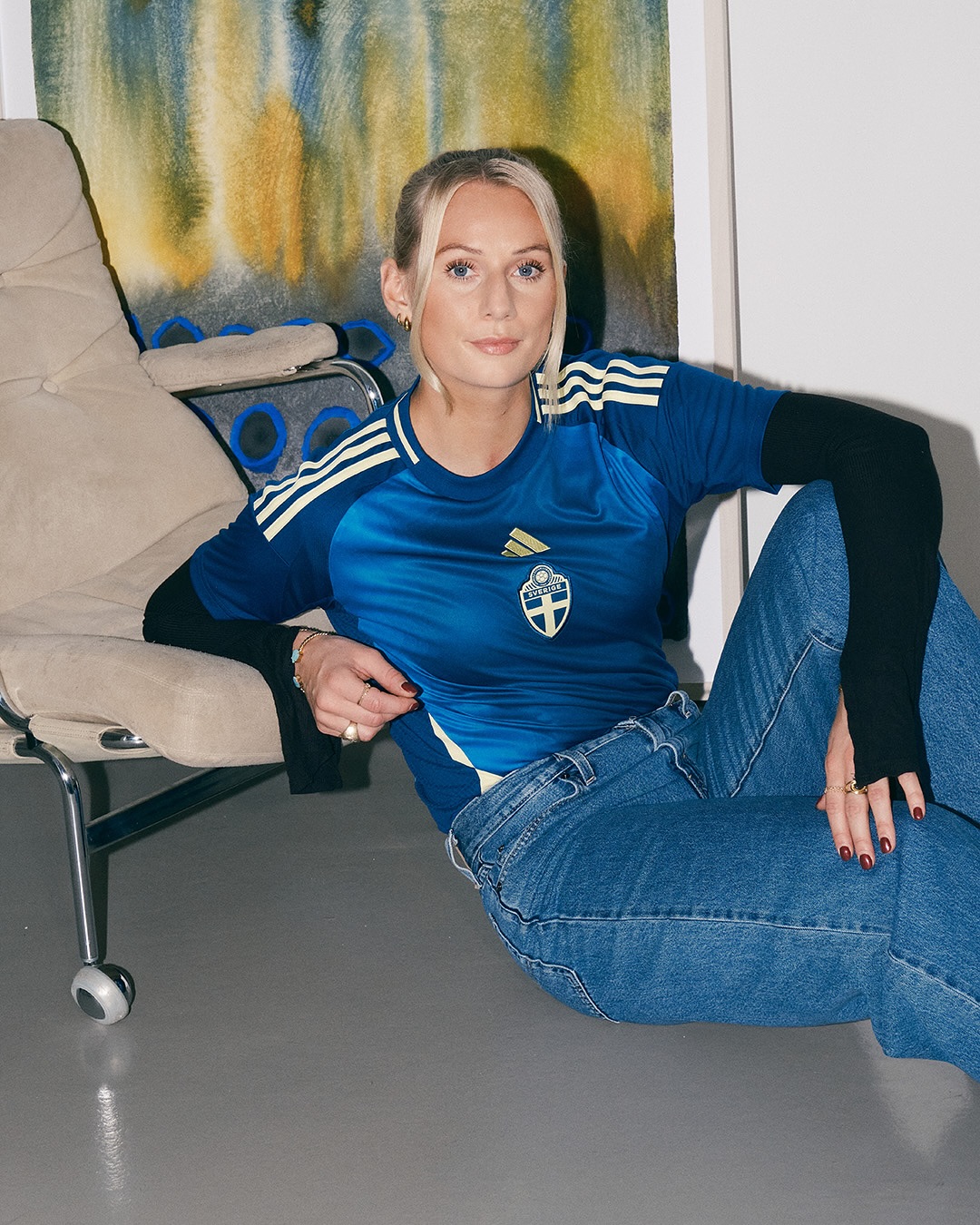 Zweden EK 2025 voetbalshirts geïnspireerd door expressionisme