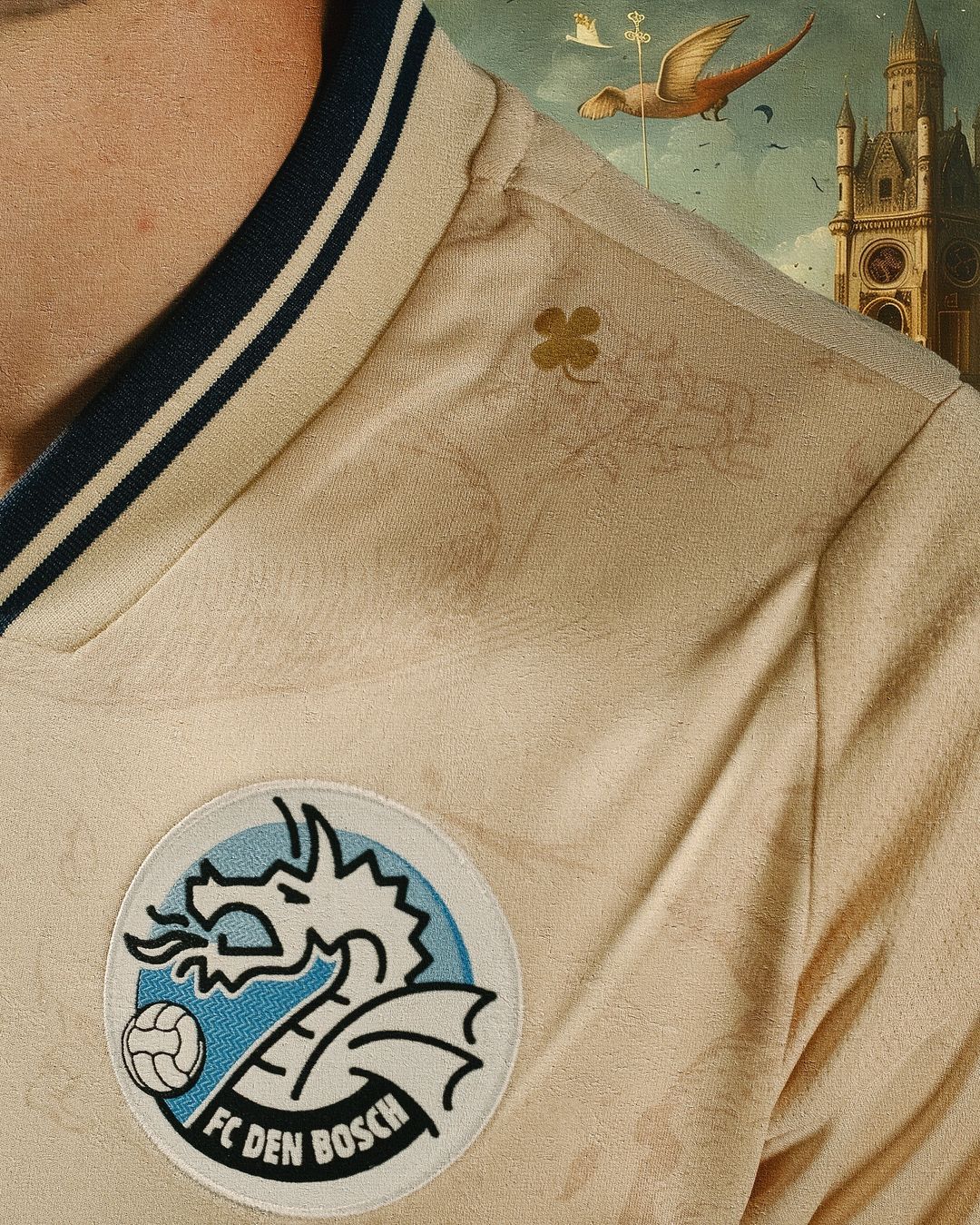 FC Den Bosch uitshirt 2024-2025 geïnspireerd door werken Jheronimus Bosch