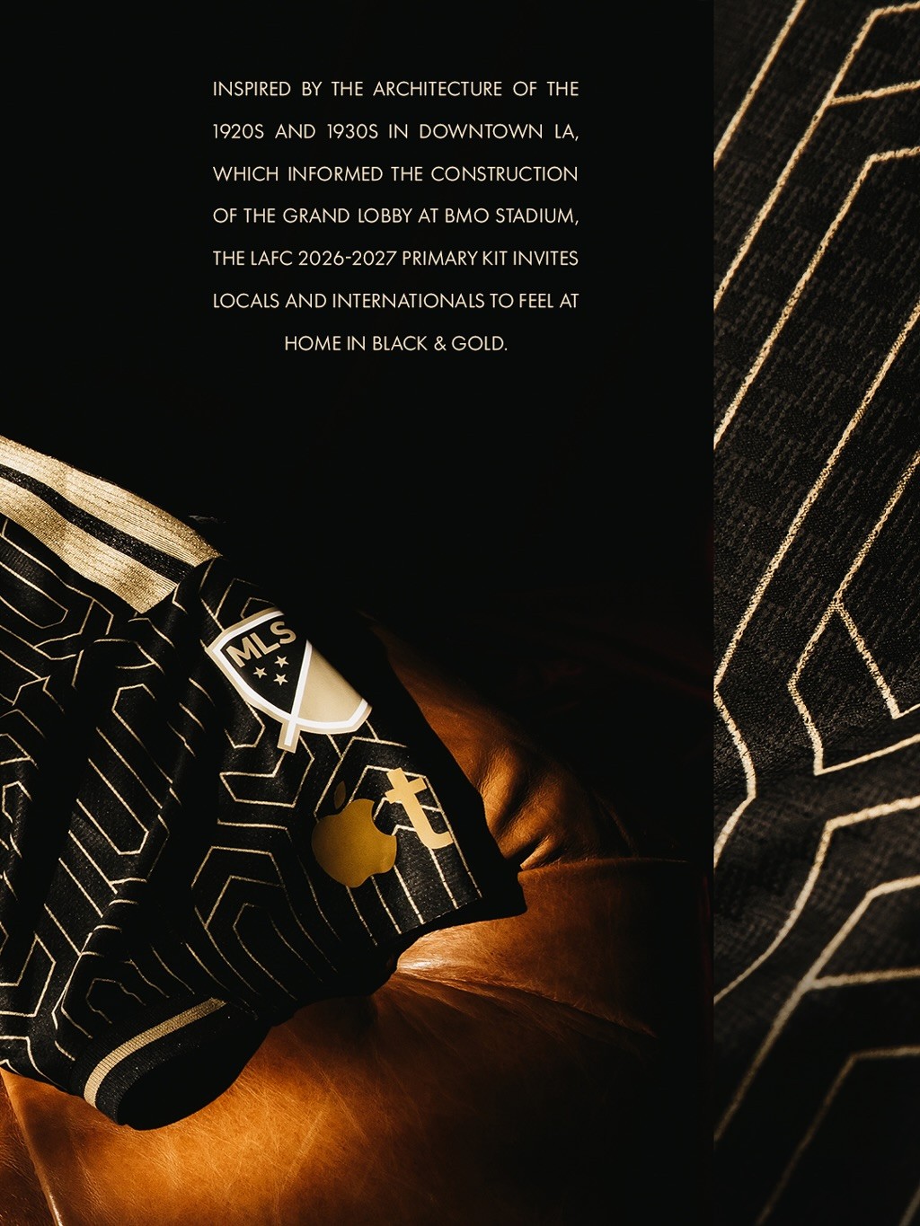 Los Angeles FC thuisshirt 2026-2027 heeft Art Deco stijl