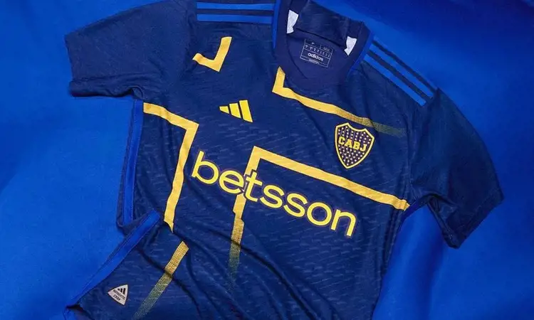 Boca Juniors 3e voetbalshirt 2024 in teken Zweedse vlag