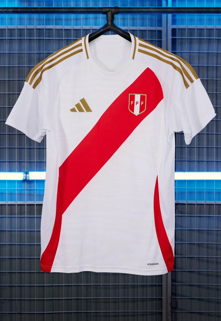 Peru Copa América 2024 voetbalshirts in teken cajon 