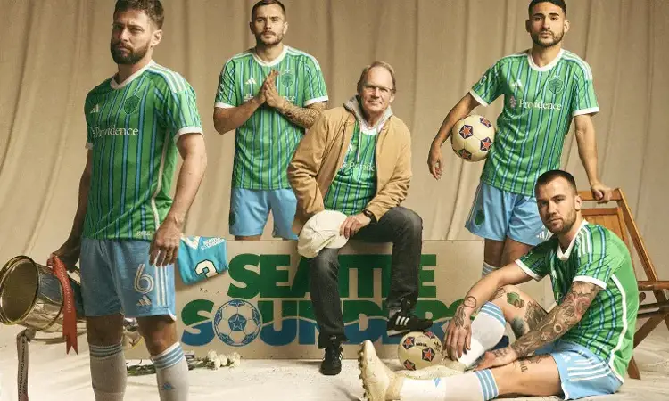 Seattle Sounders thuisshirt 2024-2025 ode aan 50 jarig bestaan