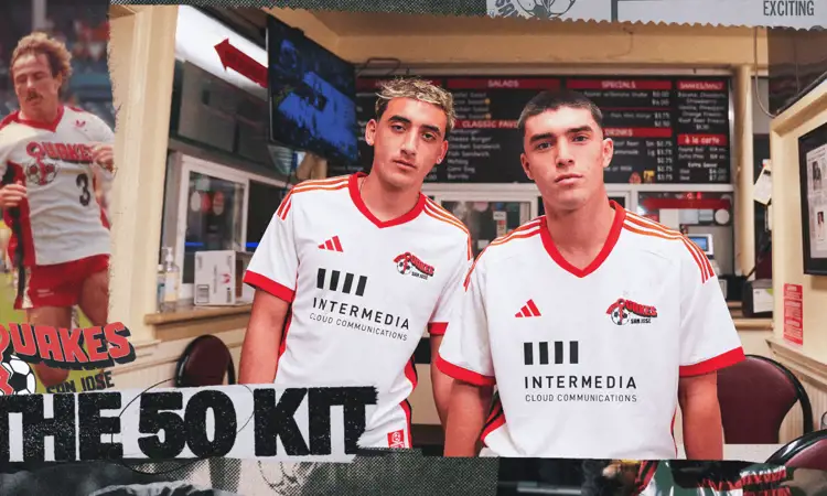 San Jose Earthquakes uitshirt 2024-2025 geïnspireerd door NASL shirts