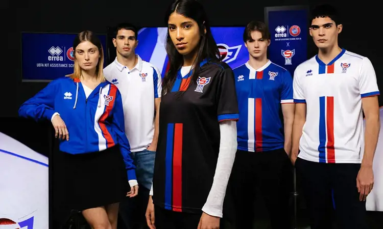 Faröer Eilanden voetbalshirts 2024-2026 in stijl nationale vlag